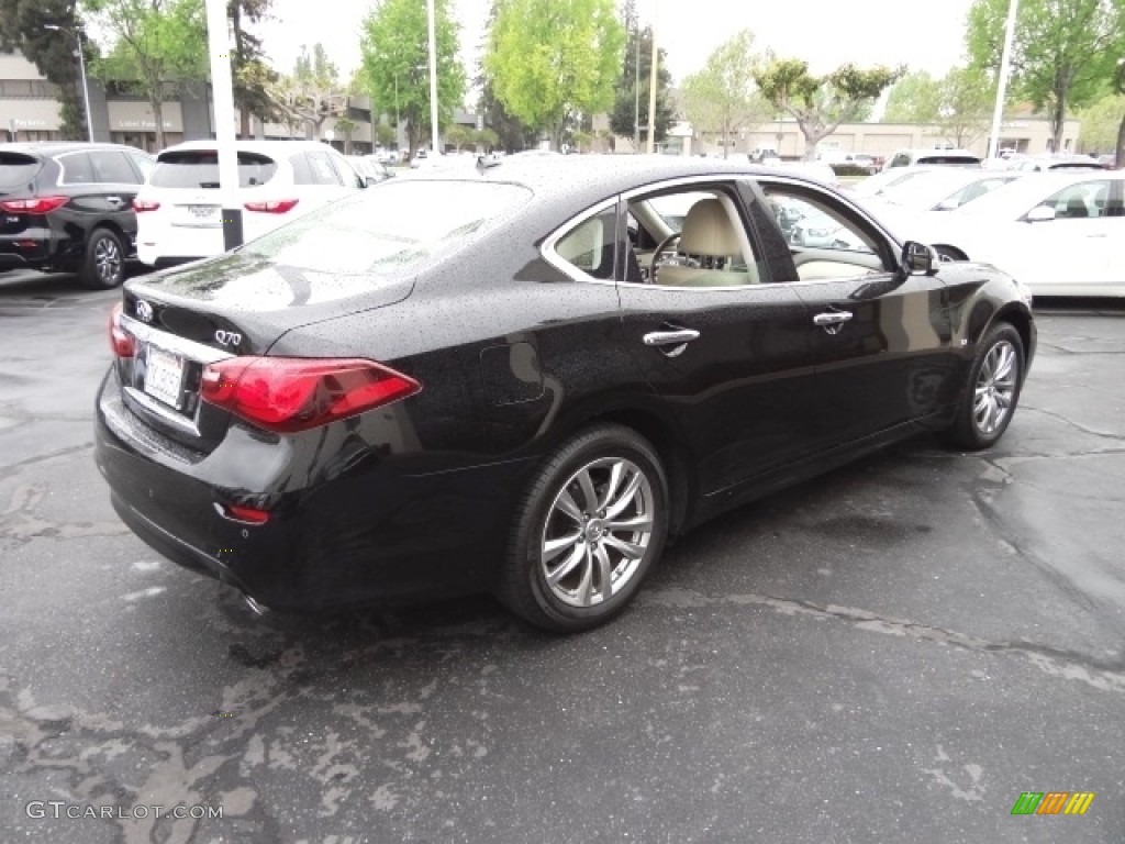 2015 Q70 3.7 - Black Obsidian / Wheat photo #10