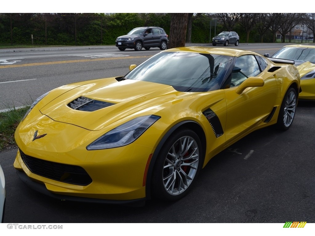 2015 Corvette Z06 Coupe - Velocity Yellow Tintcoat / Jet Black photo #1