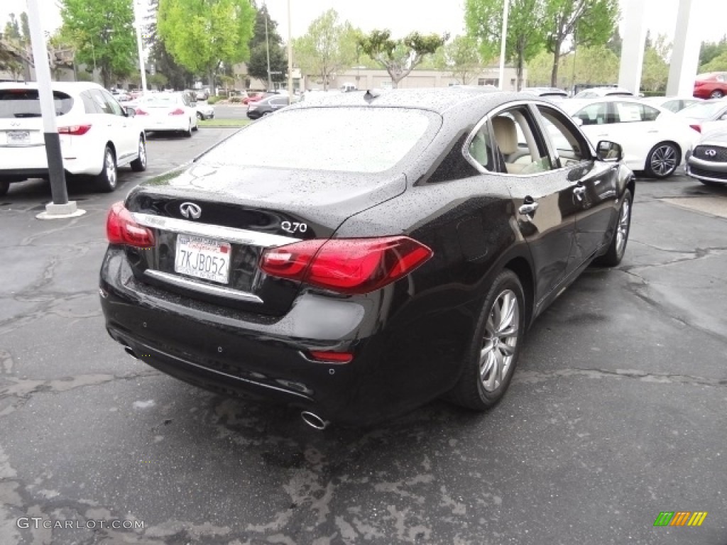 2015 Q70 3.7 - Black Obsidian / Wheat photo #11