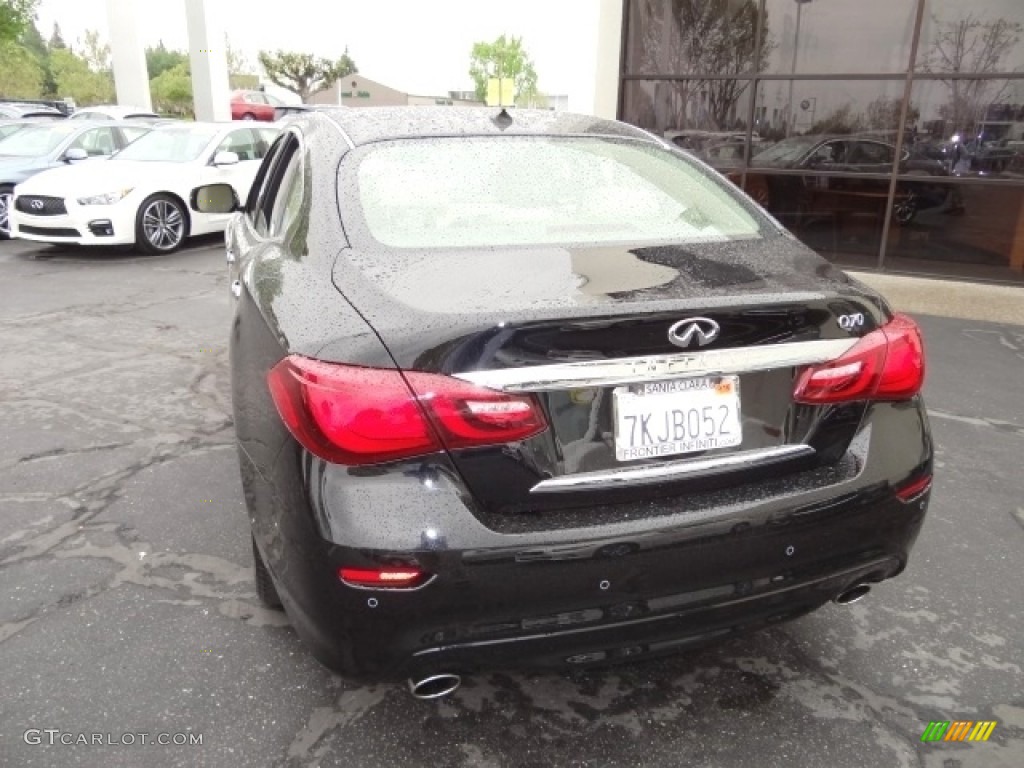 2015 Q70 3.7 - Black Obsidian / Wheat photo #13