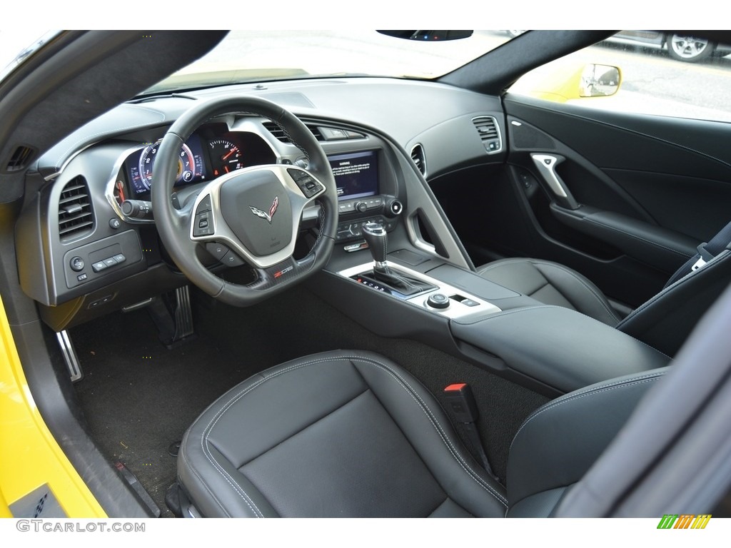 Jet Black Interior 2015 Chevrolet Corvette Z06 Coupe Photo #112160275