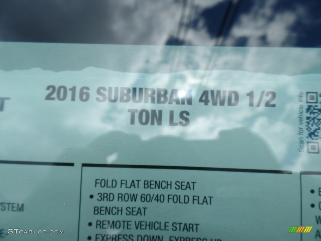 2016 Suburban LS 4WD - Slate Grey Metallic / Jet Black photo #77