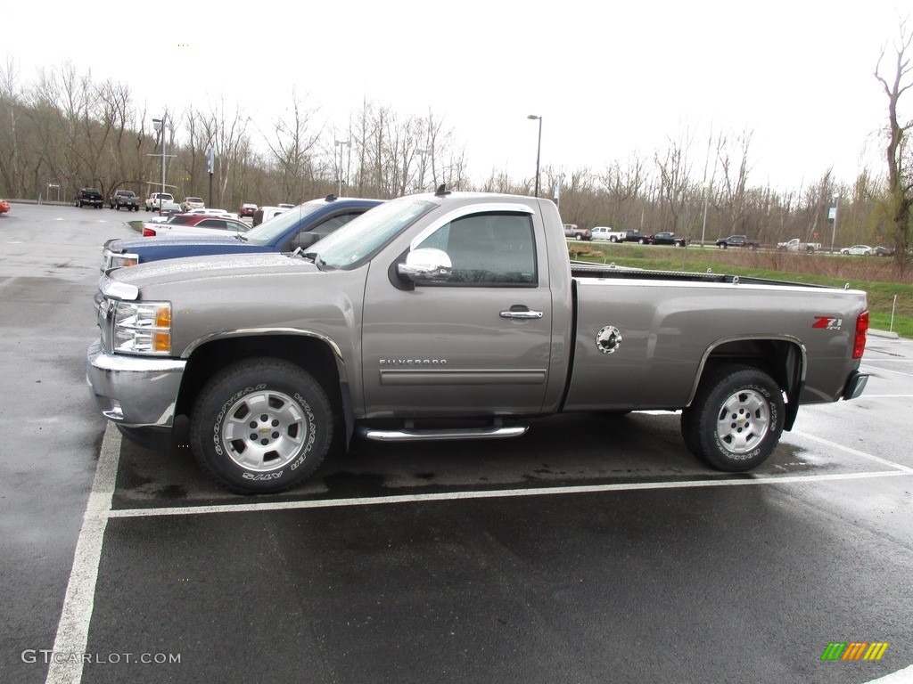 2013 Silverado 1500 LT Regular Cab 4x4 - Mocha Steel Metallic / Ebony photo #2