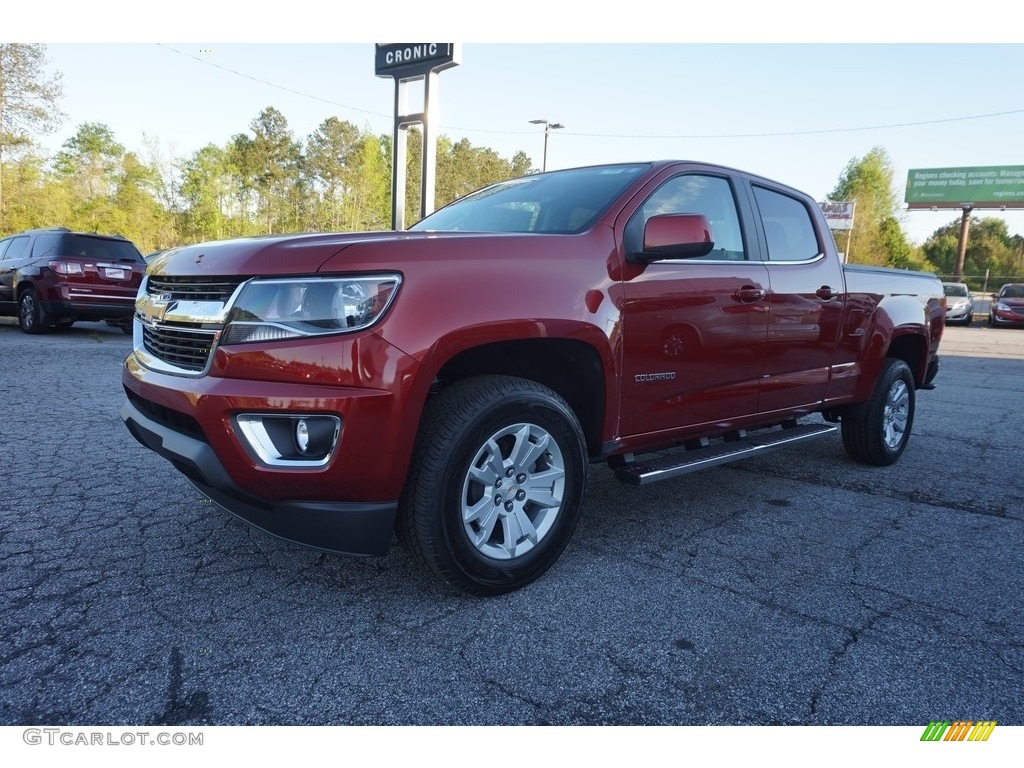 2016 Colorado LT Crew Cab - Red Rock Metallic / Jet Black photo #3