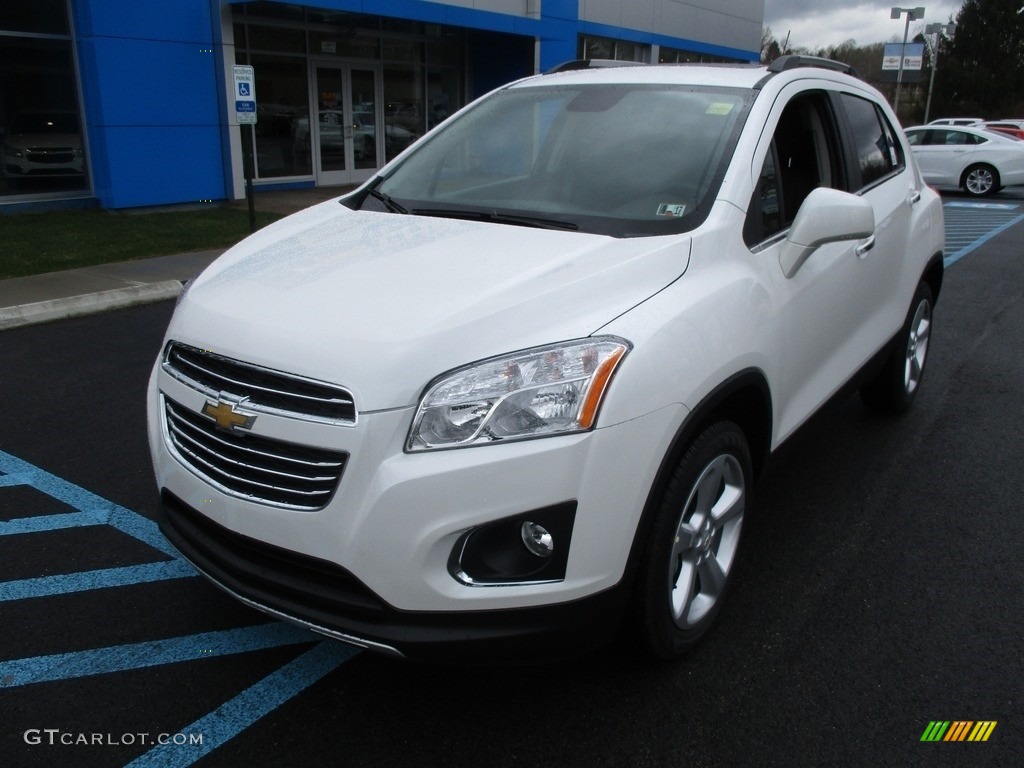 2016 Trax LTZ AWD - Summit White / Jet Black/Brownstone photo #11