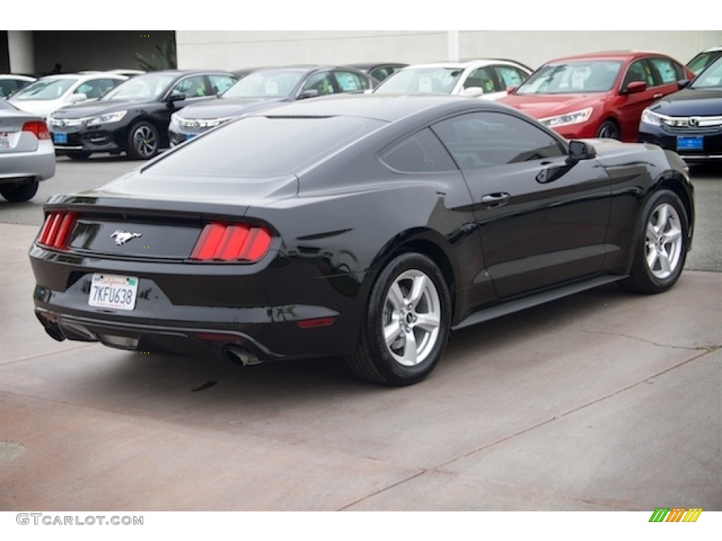 2015 Mustang EcoBoost Coupe - Black / 50 Years Raven Black photo #11