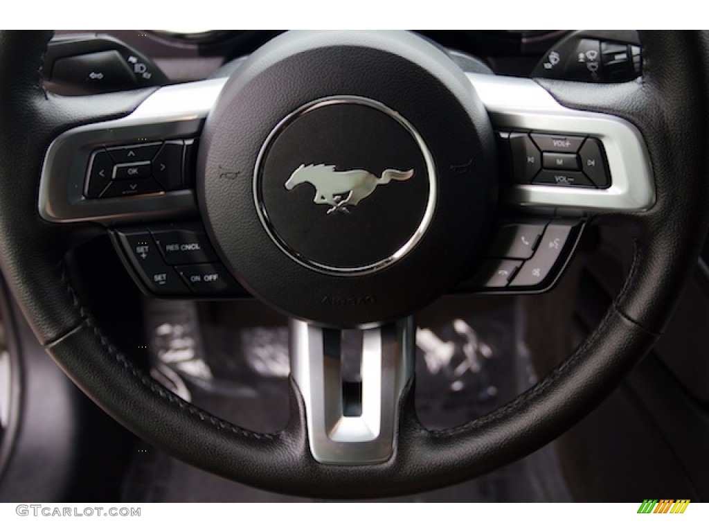 2015 Mustang EcoBoost Coupe - Black / 50 Years Raven Black photo #13