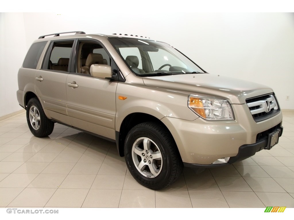 2007 Pilot EX-L 4WD - Desert Rock Metallic / Saddle photo #1