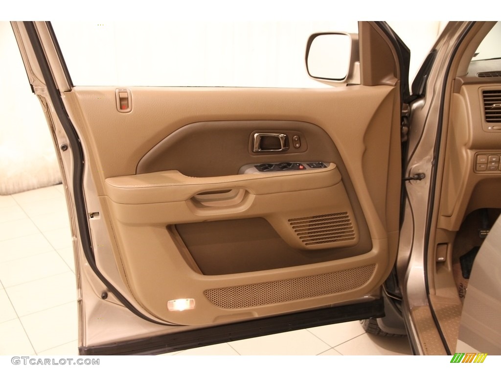 2007 Honda Pilot EX-L 4WD Saddle Door Panel Photo #112170739