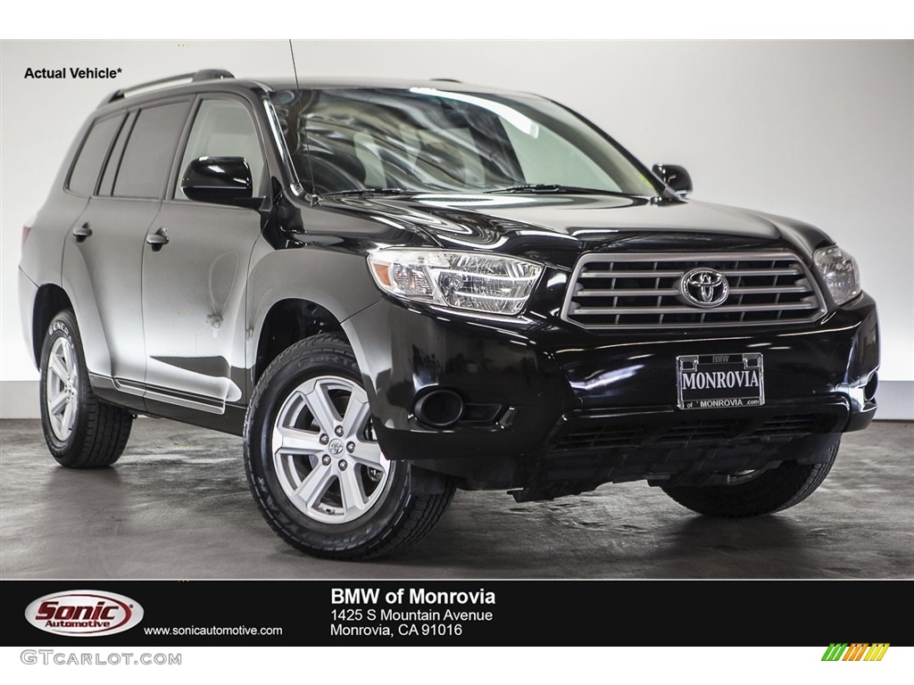 2010 Highlander  - Black / Sand Beige photo #1