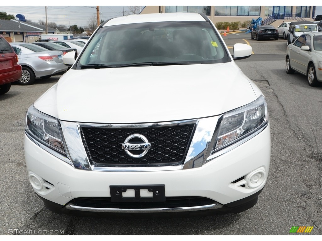 2013 Pathfinder S 4x4 - Moonlight White / Charcoal photo #2
