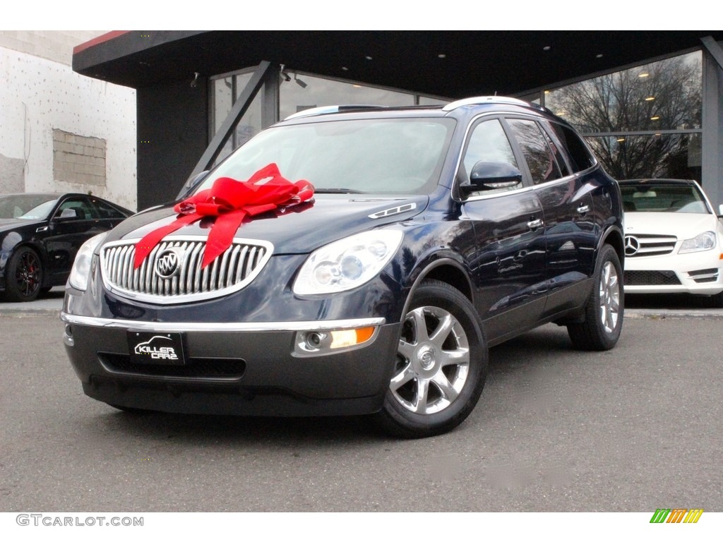 2008 Enclave CXL AWD - Ming Blue Metallic / Ebony/Ebony photo #3