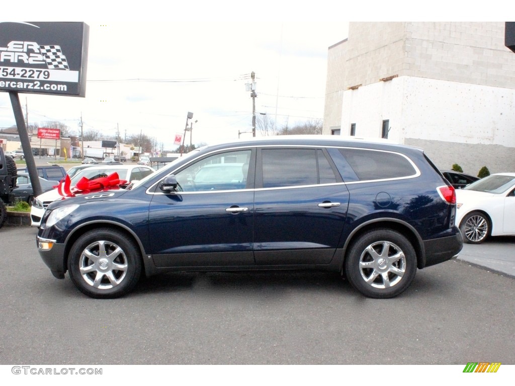 2008 Enclave CXL AWD - Ming Blue Metallic / Ebony/Ebony photo #4