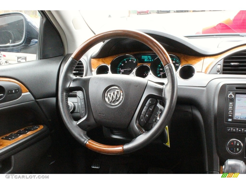 2008 Enclave CXL AWD - Ming Blue Metallic / Ebony/Ebony photo #37