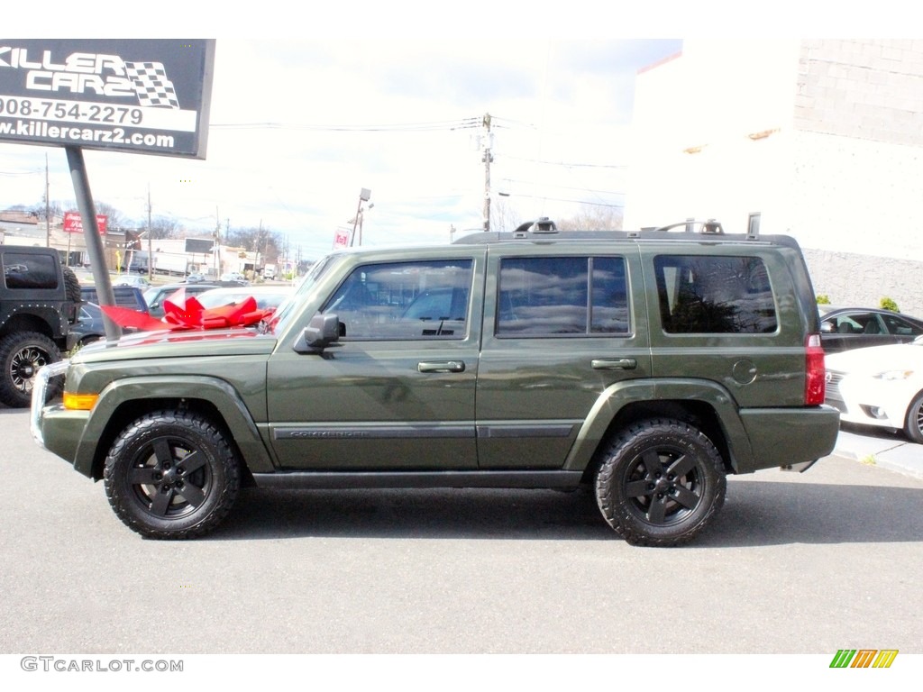 2007 Commander Sport 4x4 - Jeep Green Metallic / Medium Slate Gray photo #4
