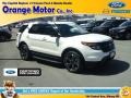 2015 White Platinum Ford Explorer Sport 4WD  photo #1