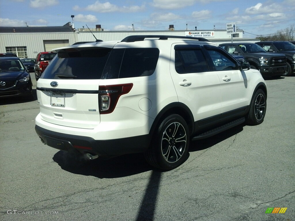 2015 Explorer Sport 4WD - White Platinum / Sport Charcoal Black/Sienna photo #4