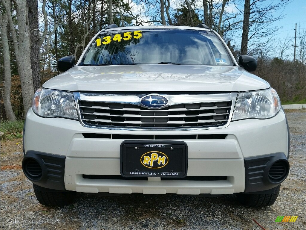 2010 Forester 2.5 X Premium - Satin White Pearl / Platinum photo #2