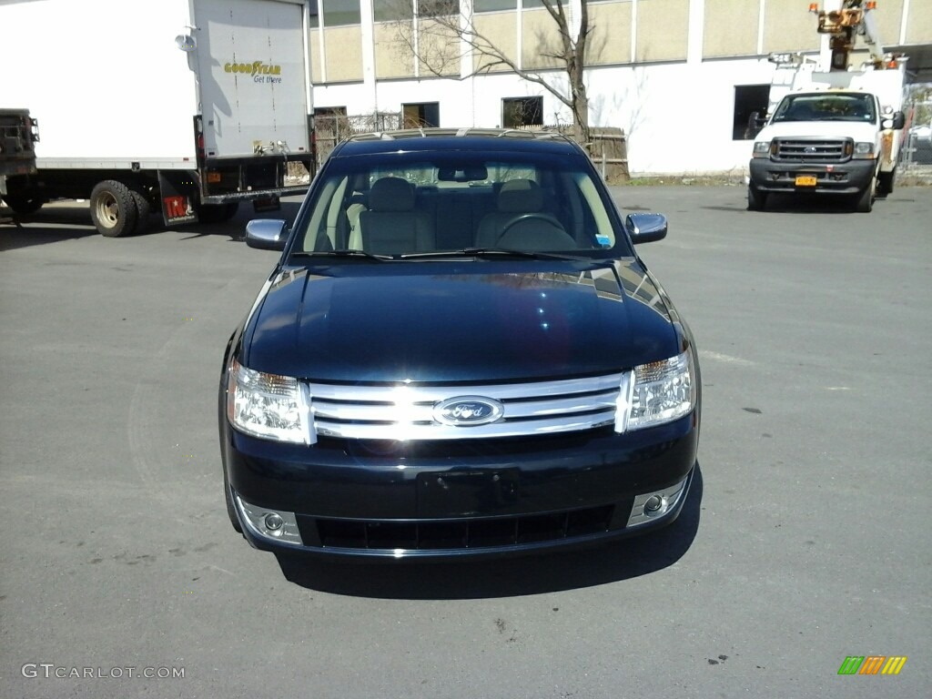 2008 Taurus Limited - Dark Ink Blue Metallic / Camel photo #2