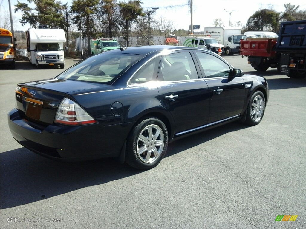 2008 Taurus Limited - Dark Ink Blue Metallic / Camel photo #4