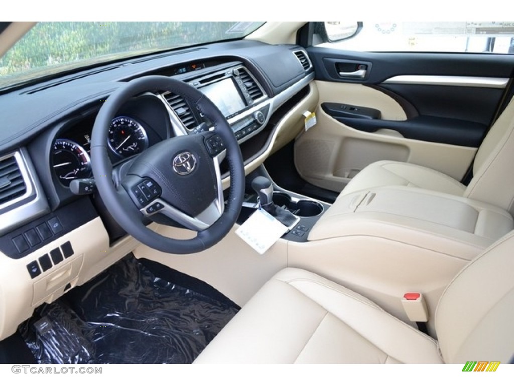 Almond Interior 2016 Toyota Highlander XLE Photo #112189914