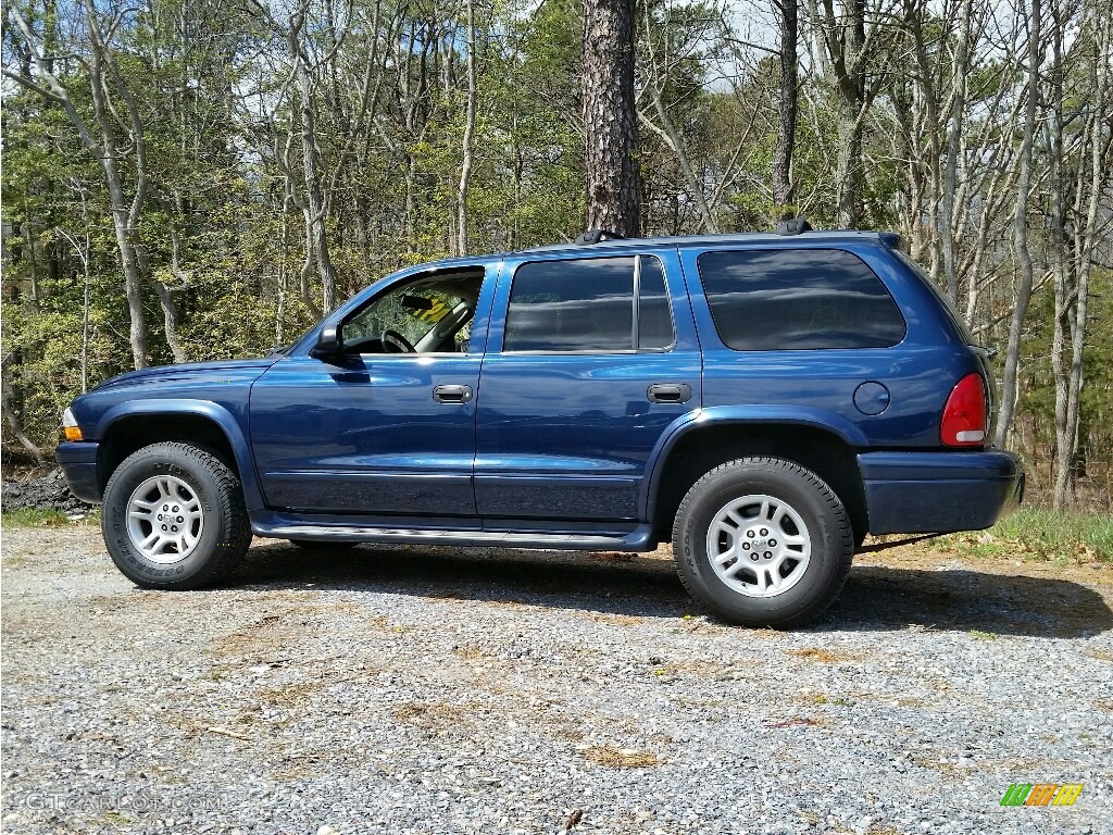 2003 Durango SLT 4x4 - Patriot Blue Pearlcoat / Dark Slate Gray photo #3
