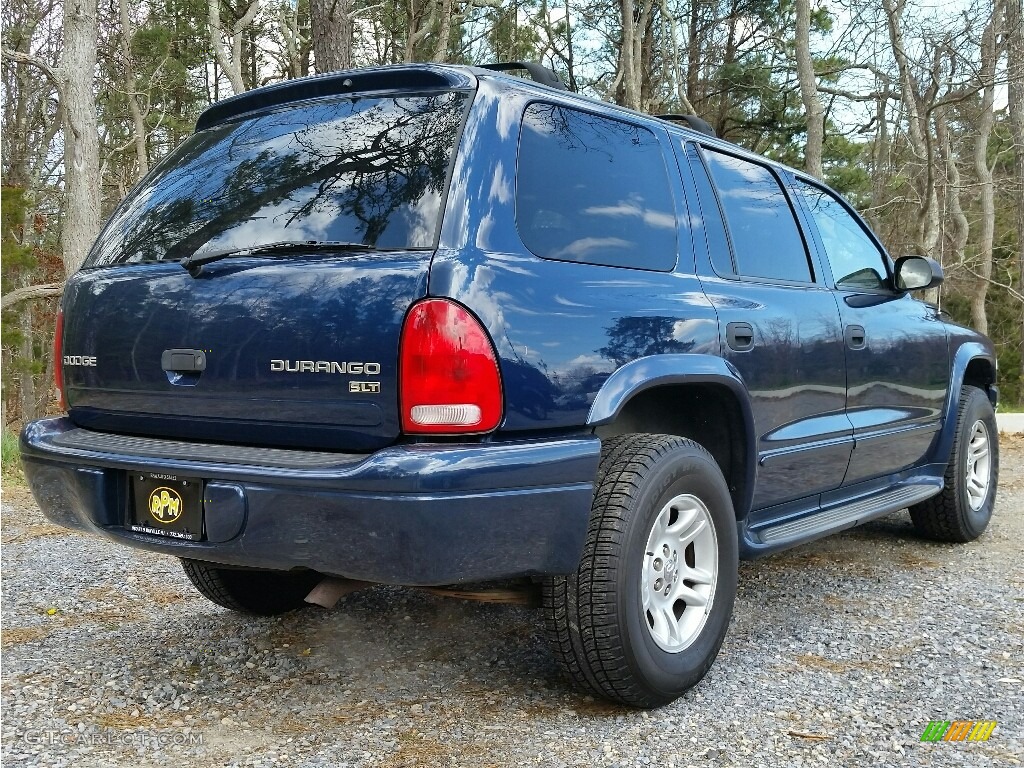 2003 Durango SLT 4x4 - Patriot Blue Pearlcoat / Dark Slate Gray photo #6