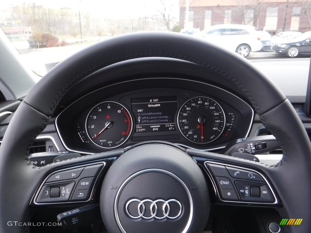 2017 Audi A4 2.0T Premium quattro Black Steering Wheel Photo #112190052