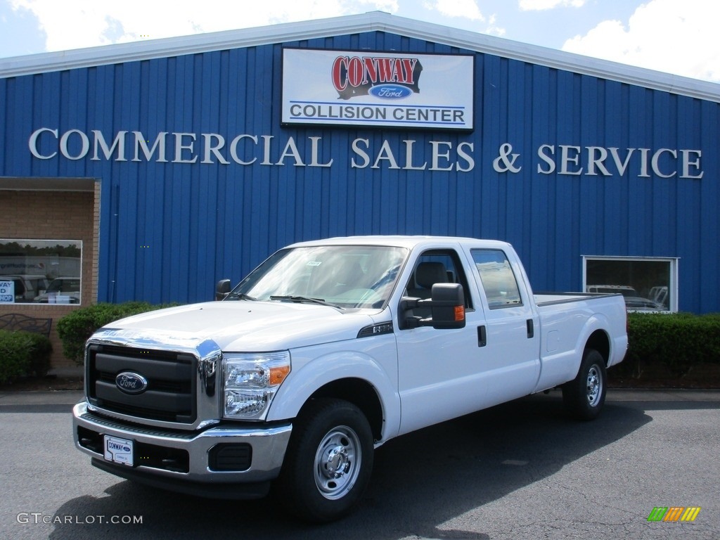 2016 F250 Super Duty XL Crew Cab - Oxford White / Steel photo #1