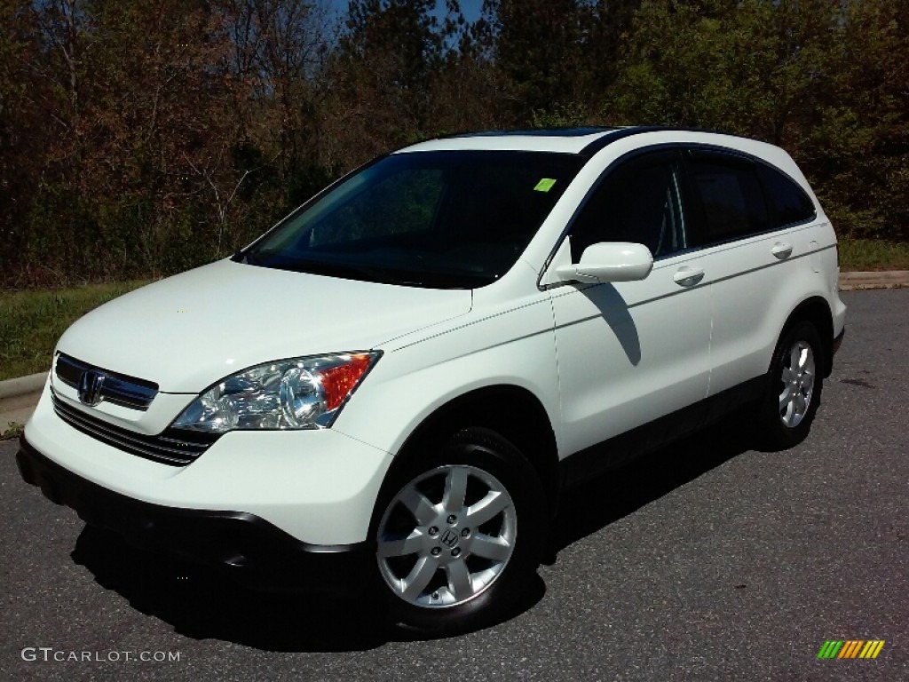 2008 CR-V EX-L - Taffeta White / Gray photo #2