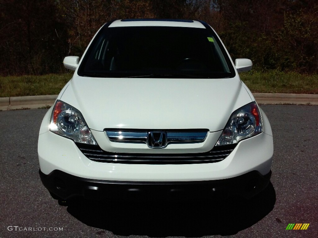 2008 CR-V EX-L - Taffeta White / Gray photo #3