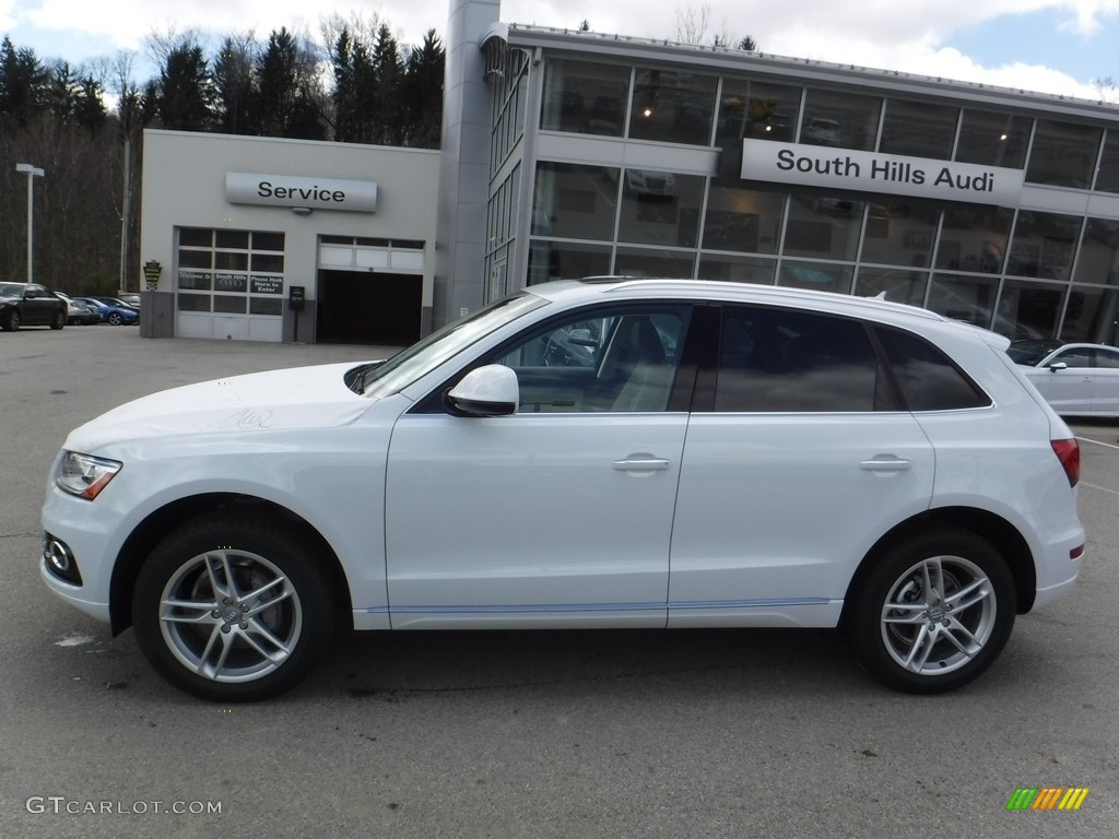 2016 Q5 2.0 TFSI Premium quattro - Glacier White Metallic / Pistachio Beige photo #2
