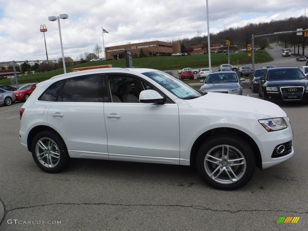 2016 Q5 2.0 TFSI Premium quattro - Glacier White Metallic / Pistachio Beige photo #8