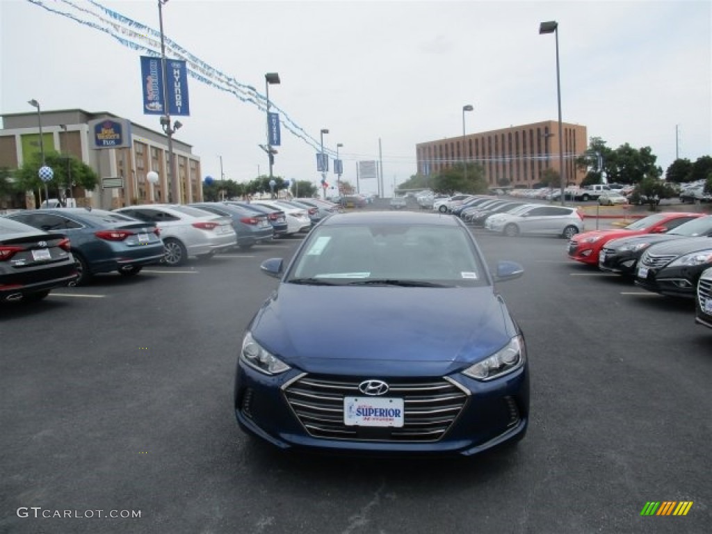 2017 Elantra Limited - Lakeside Blue / Gray photo #2
