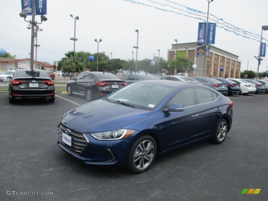 2017 Elantra Limited - Lakeside Blue / Gray photo #3