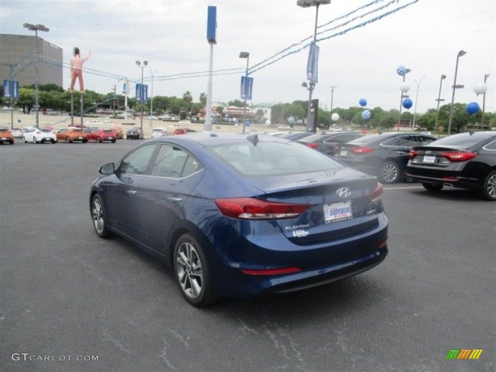 2017 Elantra Limited - Lakeside Blue / Gray photo #5