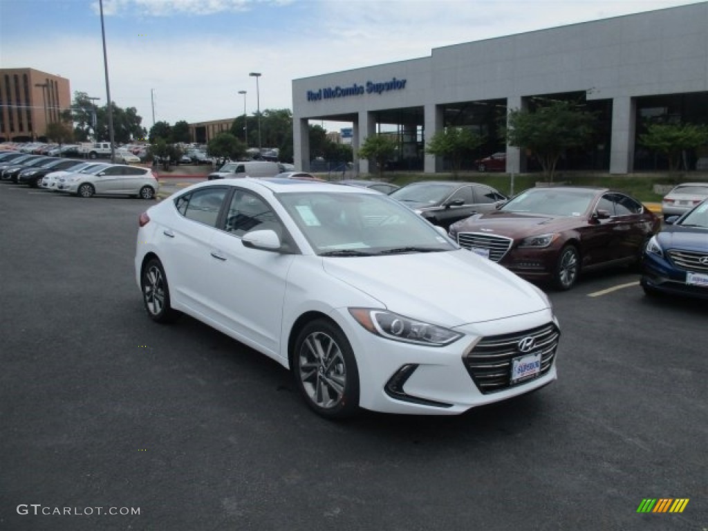 2017 Elantra Limited - White / Black photo #1