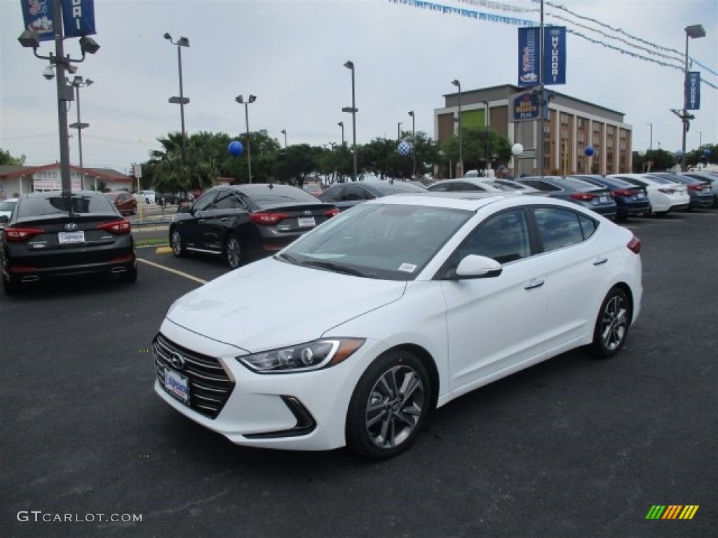 2017 Elantra Limited - White / Black photo #3