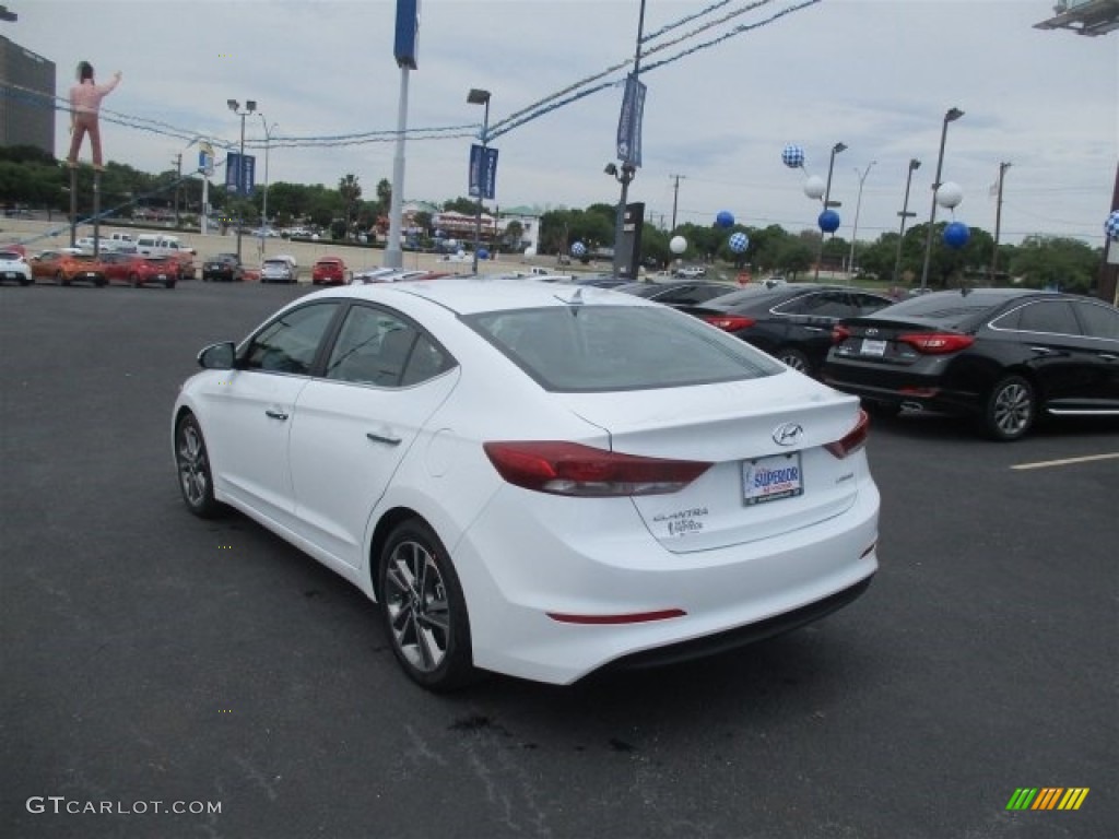 2017 Elantra Limited - White / Black photo #5