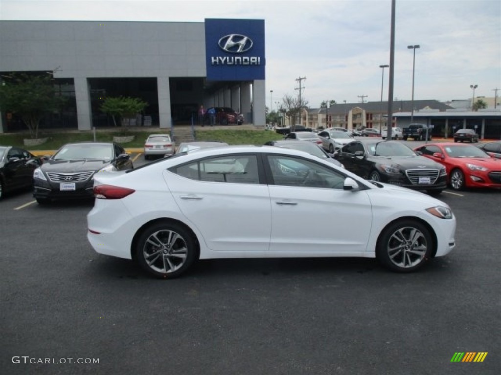 2017 Elantra Limited - White / Black photo #8