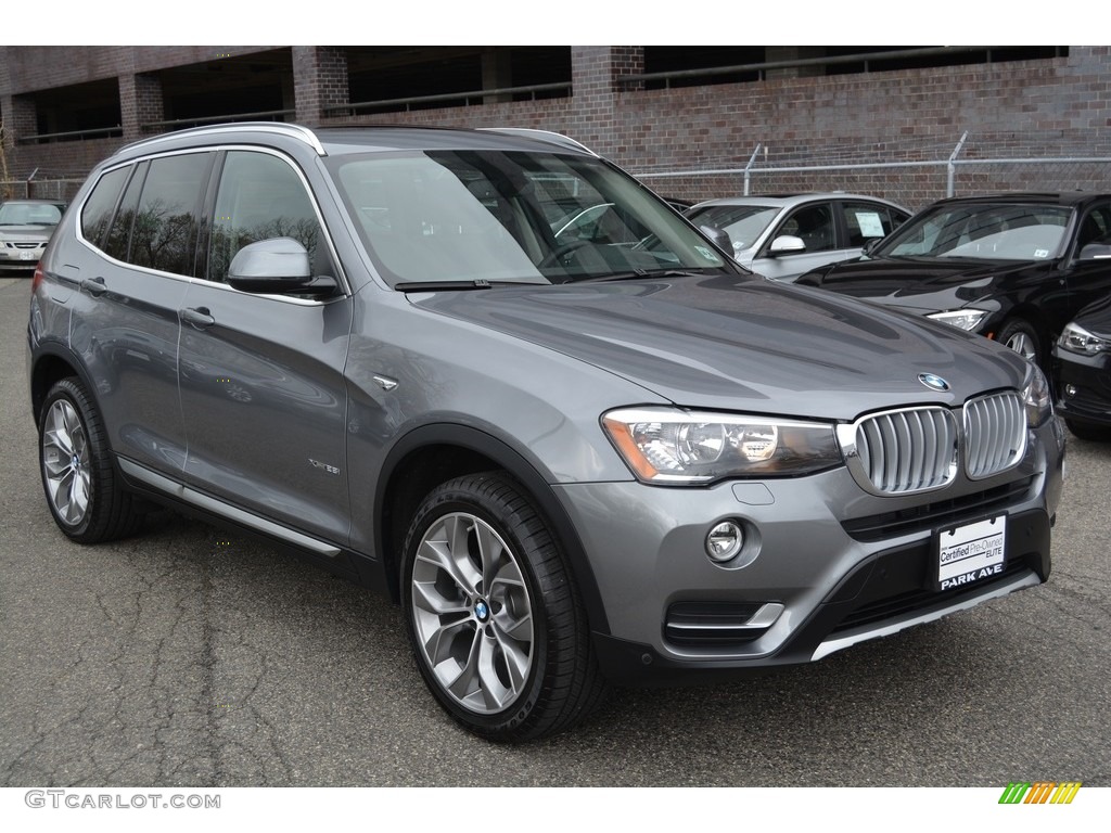 2016 X3 xDrive28i - Space Grey Metallic / Black photo #1