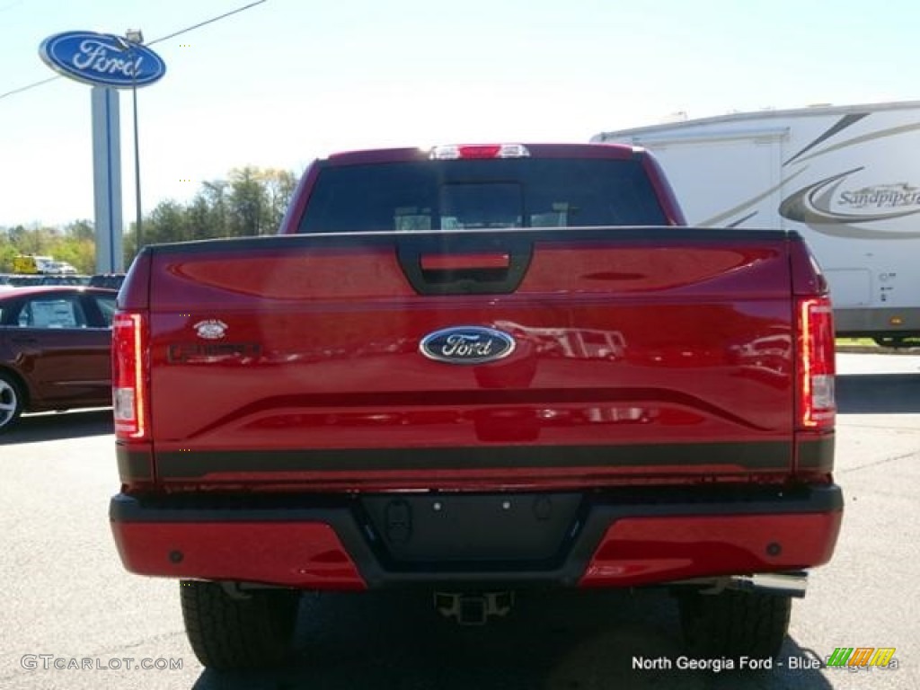 2016 F150 XLT SuperCrew 4x4 - Ruby Red / Black photo #4