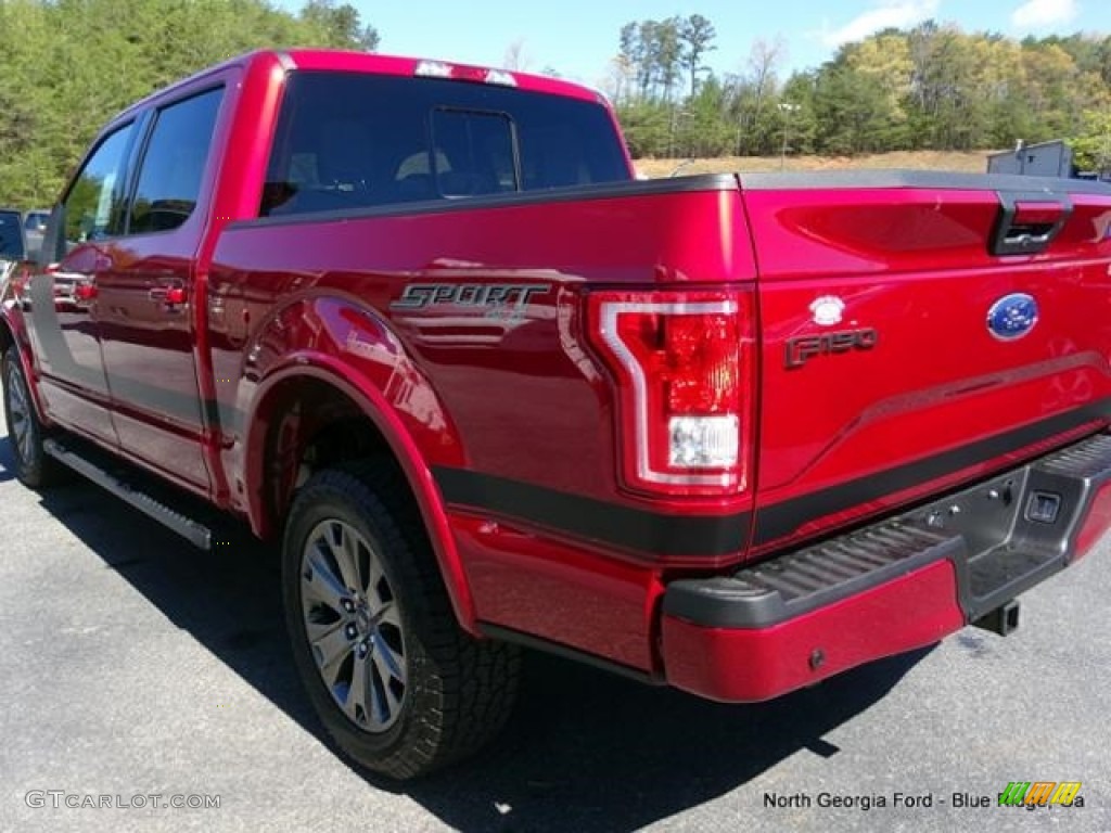 2016 F150 XLT SuperCrew 4x4 - Ruby Red / Black photo #37
