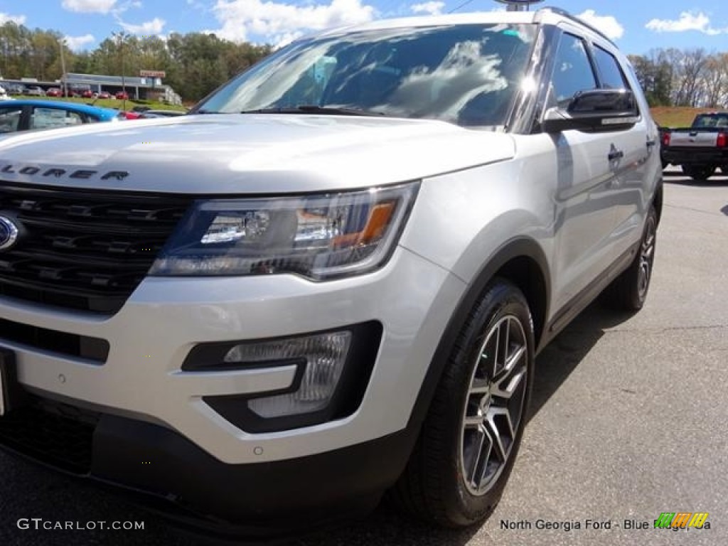 2016 Explorer Sport 4WD - Ingot Silver Metallic / Ebony Black photo #35