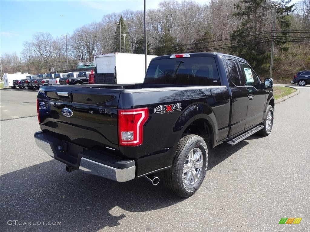 2016 F150 XLT SuperCab 4x4 - Shadow Black / Medium Earth Gray photo #7