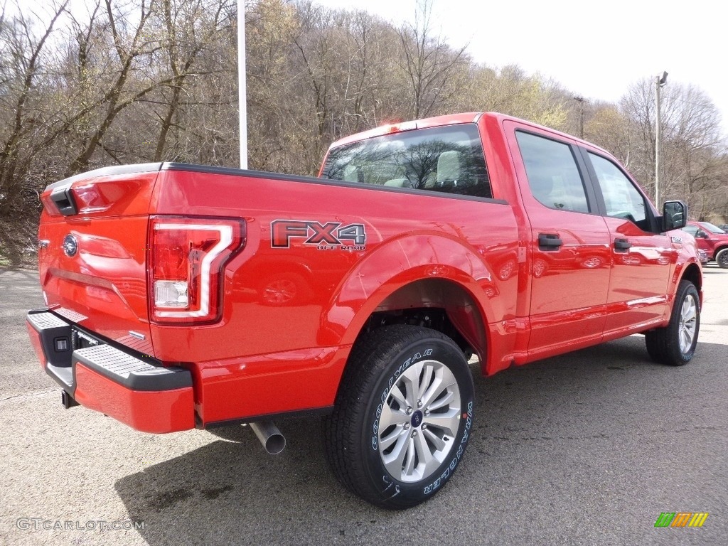 2016 F150 XL SuperCrew 4x4 - Race Red / Medium Earth Gray photo #3