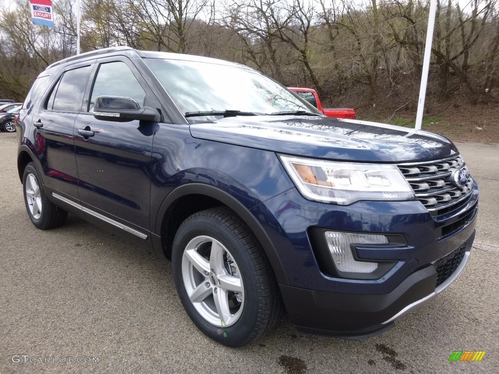 2016 Explorer XLT 4WD - Blue Jeans Metallic / Ebony Black photo #8