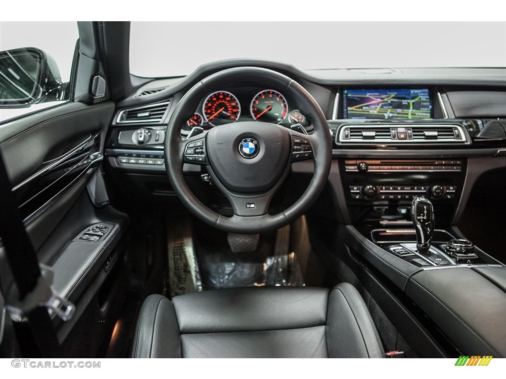 Black Interior 2014 BMW 7 Series ActiveHybrid 7 Photo #112204146