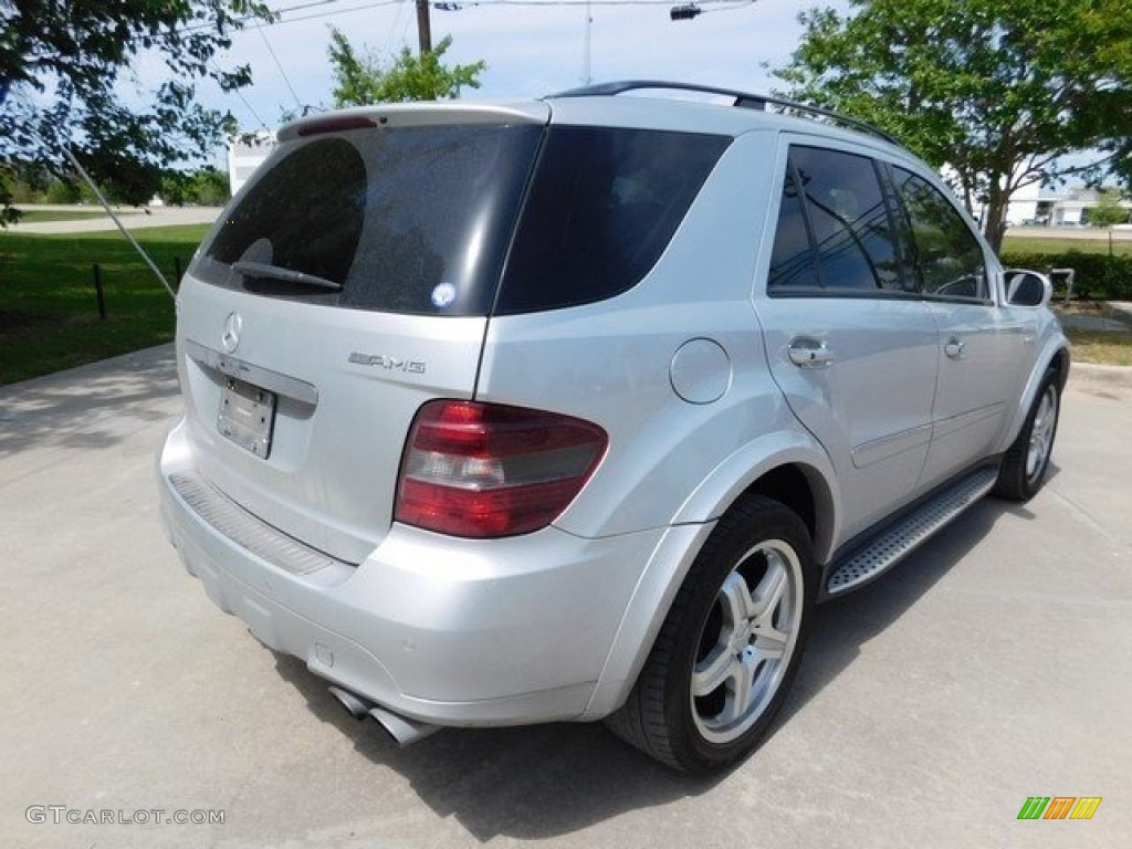 2008 ML 63 AMG 4Matic - Iridium Silver Metallic / Black photo #7