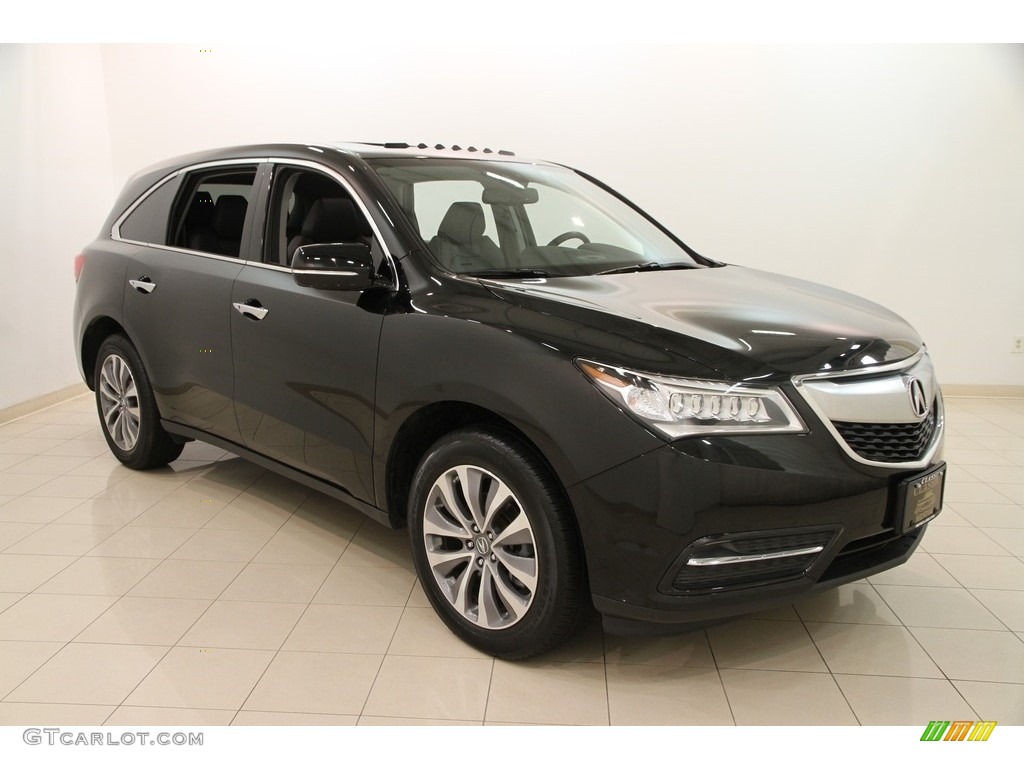2015 MDX SH-AWD Technology - Crystal Black Pearl / Ebony photo #1